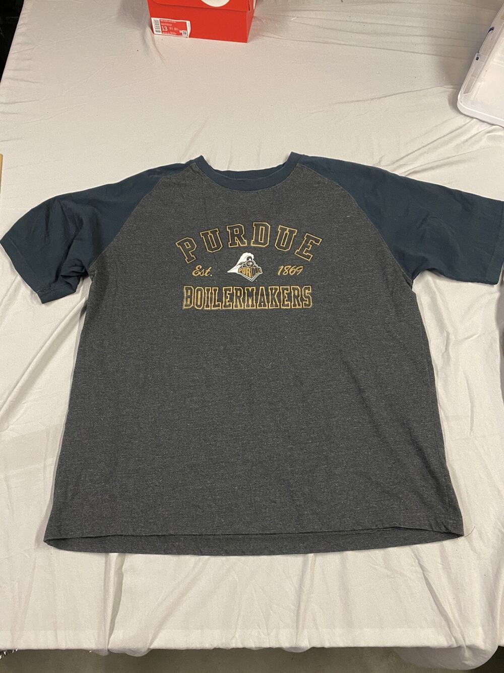 Purdue Boilermakers Adult XL T Shirt Nike NCAA Adult XL Short Sleeve Shirt